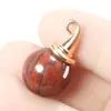 Cristal Natural Transfronteiriço Chapéu de Mago Pingente de Pérola Redonda Pedra Semipreciosa Ágata Chapéu Dourado Colar de Pérolas Redondas Joias Atacado