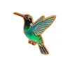 Insignia Broche de Aleación de Colibrí Accesorio Animal Creativo Moda Versátil Unisex Transfronterizo Nuevo Estilo Joyería