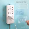 Household Patch Row Socket Holder Wall-mounted Storage and Arrangement Punch-free Storage Rack Patch Board Storage Rack