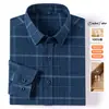 Camisa de franela a cuadros de alta gama, talla grande transfronteriza para hombre, casual, manga larga, abrigo para primavera y otoño de Amazon, camisa para hombre