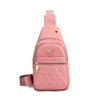 Venda por atacado saco peito feminino 2021 novo estilo coreano nylon crossbody bag meninas esportes saco peito rua bolsa de ombro simples