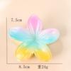 Presilha de Frangipani Colorida Doce de 4cm Venda Quente Transfronteiriça Acessório de Cabelo Doce Acessório de Cabeça Feminino Flor Acessórios de Cabelo Presilha de Cabelo Placa Atacado