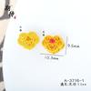 Acessórios DIY Ouro Areia Antigo Duradouro Flor de Quatro Folhas Coração Contas Separadas com Diamante Fivela Borboleta Furo Passante Pulseira