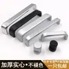 Manija de Gabinete de Cajón de Aleación de Aluminio Sólido Manija de Puerta de Armario Negra Manija de Cajón Pequeña Simple Moderna