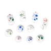 Prato pequeno de porcelana azul e branca, prato pequeno antigo, novo estilo chinês, prato estampado, resina, miniatura de comida para brincar, ornamentos diy para casa de bonecas