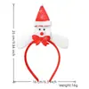 Envio direto da fábrica, faixas de cabeça de Natal transfronteiriças, presilhas de cabelo do Papai Noel, faixas de cabeça de urso de desenho animado, adereços de cabeça de boneco de neve