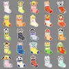 50 pegatinas originales para calcetines, dibujos animados, animales lindos, pintadas a mano, impermeables, decorativas para cuaderno, teléfono móvil, estas pegatinas transfronterizas