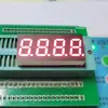 Tubo digital LED de 4 dígitos de 0.4 pulgadas, doble fila, 12 pies, alto brillo, pantalla total de luz yin y roja 4046AR