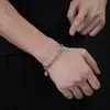 Pulsera Amuleto de la Suerte Copo de Nieve para Hombre Hip Hop de Nicho Diseño Simple Sentido de la Moda Joyería de Mano para Mujer Accesorios Versátiles para el Viaje