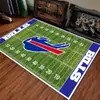 Alfombras temáticas de equipos de fútbol americano transfronterizos para la decoración de la sala de estar del hogar, duraderas, resistentes a las manchas y fáciles de mantener, disponibles para venta al por mayor