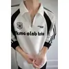 Sudadera de Otoño de Moda Estilo Hong Kong Fresca Versátil Cuello Rebatible, Camiseta de Bloques de Color de Moda Única Holgada Cómoda para Hombres Jóvenes