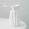 Vaso de Arranjo de Flores Rosa Estilo Europeu, Recipiente de Cerâmica Branco Simples para Flores, Mesa de Jantar da Sala de Estar Flores Secas, Flores Frescas, Enfeites Decorativos Hidropônicos