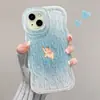 Pintura al Óleo Elefantito Adecuado para Funda de Teléfono Móvil Apple 13Promax 16 Niñas Lindas 15 Soportes Dobles 14 Silicona 11 Huawei