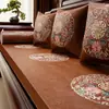 [Seleccionar Modelo] Sofá de Madera Maciza Personalizado Funda de Sofá Bordada Cojín de Sofá de Palo de Rosa Almohadilla de Esponja Látex Almohada