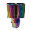 Modificación de Tubo de Escape de Acero Inoxidable Silenciador para Garganta de Cola Azul Horneado Completo Angulado Silenciador de Coche