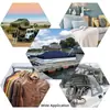 Estoque Disponível Transfronteiriço 50 Conjuntos de Parafuso de 15mm Fivela Branca Grande Conjunto de Fecho de Pressão de Metal Cobre Fecho de Pressão de Fixação de Lona Prata