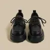 Mocasines de Plataforma con Diseño de Cordones, Nuevo Estilo Británico, Zapatos Retro de Primavera para Mujer, 2026