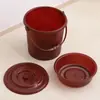 Cubo de Té de Plástico Cubo para Residuos de Té Cubo de Drenaje con Filtro para Basura Cubo para Agua Residual de Mesa de Té Accesorios para Juego de Té Kung Fu Cubo de Té Doméstico