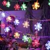 Fio de Luzes de Natal Transfronteiriço LED Decoração de Árvore de Natal Externa Papai Noel Atmosfera Fio de Luzes LED
