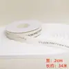 Caja de Regalo de Cumpleaños Estilo Ins con Cinta Extra Dulce Diseño de Texto Cinta de Envoltura Acanalada Lazo para Ramo