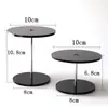 Soporte de exhibición de escalera acrílico transparente desmontable para cosméticos, aceites esenciales, lápiz labial y exhibición de modelos de bolsos