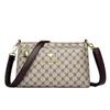 Bolsa de Bolso Multicamadas Bolsa Transversal Feminina 2024 Nova Bolsa Feminina de Couro Genuíno Bolsa para Mãe de Meia-Idade Bolsa de Ombro Fashion para Sogra