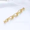 Chapado en Oro de 18K Colorido y Duradero Cierre de Eslabones con Cuentas en Forma de 8 Hecho a Mano DIY Cierre para Pulsera de Hilo y Perlas Collar Accesorios de Joyería