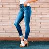 Direto da fábrica 2022 outono novo jeans de perna rasgada calças femininas lavadas com seios lápis calças casuais femininas