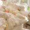 Conjunto de Roupa de Cama de Algodão Classe A Quatro Peças Novo 2026 Capa de Edredom Lençol de Elástico Conjunto de Três Peças para Dormitório Estudantil 3