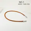Accesorios para bolsos Hengjiang correa cruzada de un solo hombro cuerda de cuero de vaca redonda de 8 mm hebilla de metal correa de bolso correa de muñeca