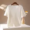 Nuevo jersey de punto con cuello de cachemira y lana para otoño e invierno, suéter de lana suave cepillada de color liso para mujer, manga corta
