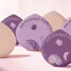 Esponja de Cushion Mate Serie Uva No Absorbe el Polvo, Aplica el Maquillaje Uniformemente, Uso Seco y Húmedo, Polvo Suelto Iluminador, Retoque, Compacto y Portátil, Doble Uso