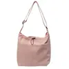 Bolso de Hombro Ligero de Gran Capacidad con Cierre de Cordón para Estudiante Universitario, Viajero Diario, Bolso Debajo del Brazo, Bolso Tote Japonés Casual Versátil para Mujer