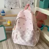 Mochila para Niñas 2026 Nuevo Estilo Estrellas Cuadros Estampado Moderna Ligera Estudiante Versátil Viaje Diario Campus Doble Hombro