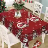 Mantel navideño exclusivo de alta venta transfronteriza, impreso en alta definición, con temática de flor de Nochebuena, para decoración festiva, apto para uso doméstico