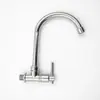 Lavabo de Plástico Acero Redondo Horizontal de un Solo Compartimento para Platos Fríos para Baño, Grifo de Lavabo Empotrado en la Pared, Grifo Negro Universal Giratorio