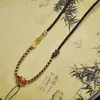 Cordón Trenzado Hecho a Mano de Xizang para Colgar Amuleto Budista, Thangka, Colgantes de Jade Hetian, Cordón Ajustable para Colgante