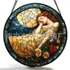 Vidro de Elfo Transfronteiriço Enfeites Coloridos Decorações de Vidro de Natal Decorações de Janela Coletores de Sol para Jardim