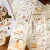 Fita Washi Momo Série Rastro de Fragmento Material de Decoração para Diário Vintage Adesivos Reutilizáveis 6 Designs 288