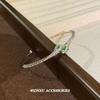 Pulsera abierta con forma de serpiente de circón incrustado con diamantes diseño de lujo ligero de Corea del Sur pulsera de moda elegante de alta calidad al por mayor
