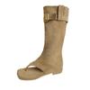 Sandalias de Punta Cuadrada para Mujer Botines de Caña Alta Delgados de Verano para Mujer Botas de Plegado Apilado de Caña Larga con Punta Cuadrada para Mujer Sandalias Planas de Mezclilla
