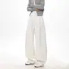 Pantalones de Chándal Curvos 2026 Estilo Old Money para Hombres y Mujeres, Estilo Americano Otoño/Invierno, Desestructurados, Corte Holgado, Pantalones Casuales para Parejas