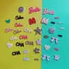 Metal sentido plateado flor amor cara sonriente estrella de cinco puntas accesorios de joyería cargador funda de teléfono móvil material venta al por mayor