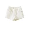 Estilo Europeu e Americano Verão Sexy Garota Quente Estilo Borda Crua Cintura Alta Jeans Casual Super Shorts com Laço nas Costas Super Quente Hot Pants