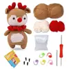 Paquete de Materiales de Crochet Más Vendido de Amazon Serie de Animales Hilo Worsted Crochet Regalo Navideño Juguete Video en Inglés