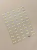 Patrón Minimalista de Hormiga Pegatinas Pequeñas para Uñas de Lazo Color Sólido Mini Lazo Ultra Delgadas Pura Deseo Decoraciones de Uñas Suaves Yt9021