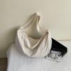2025 Nova Bolsa Tote Casual de Grande Capacidade Tecida de Nicho Coreano Bolsa de Ombro para Pendular Bolsa Transversal Casual Fashion