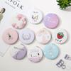 Espejo de PU con Tapa, Espejo de Maquillaje, Dibujos Animados, Lindo, Portátil, Mini Espejo, Portátil para Maquillaje, Espejo de Doble Cara, Se Puede Personalizar con Logo