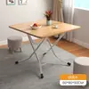 Mesa plegable, mesa de comedor, diseño simple, adecuada para apartamentos de alquiler, mesa cuadrada, mesa redonda para uso doméstico, mesa pequeña para comidas, mesa de almacenamiento, mesa de exterior para montar puestos