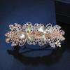 Horquilla Parte Posterior de la Cabeza Clip de Cristal de Alta Gama Lazo Tiara Clip de Un Carácter para Mujer Clip Superior para Cabello Semirecogido de Madre